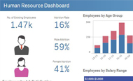 QlikSense HR Dashboard